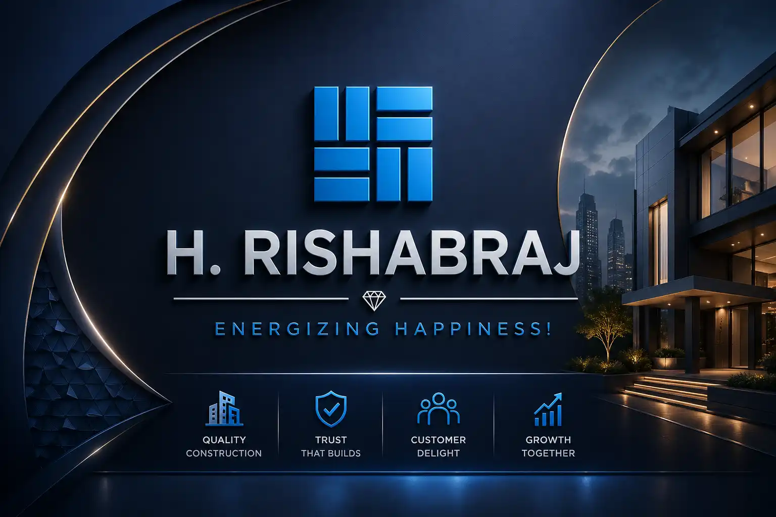 H Rishabraj logo trusted real estate developer Mumbai Goregaon
