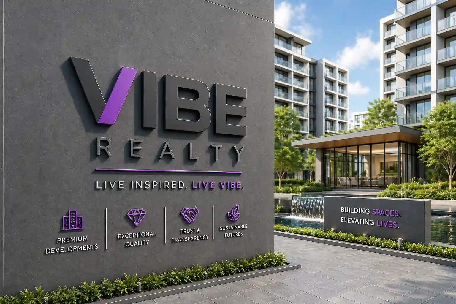 Vibe Realty logo trusted real estate developer Mumbai Goregaon